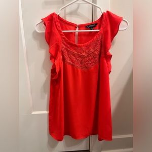 Coral ruffled sleeve express blouse Size Small